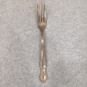 Rogers & Bro. Reinforced Plate Serving‎ Fork Silver Tone Ornate Handle